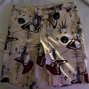 Loudmouth Bowling Print Shorts size 36